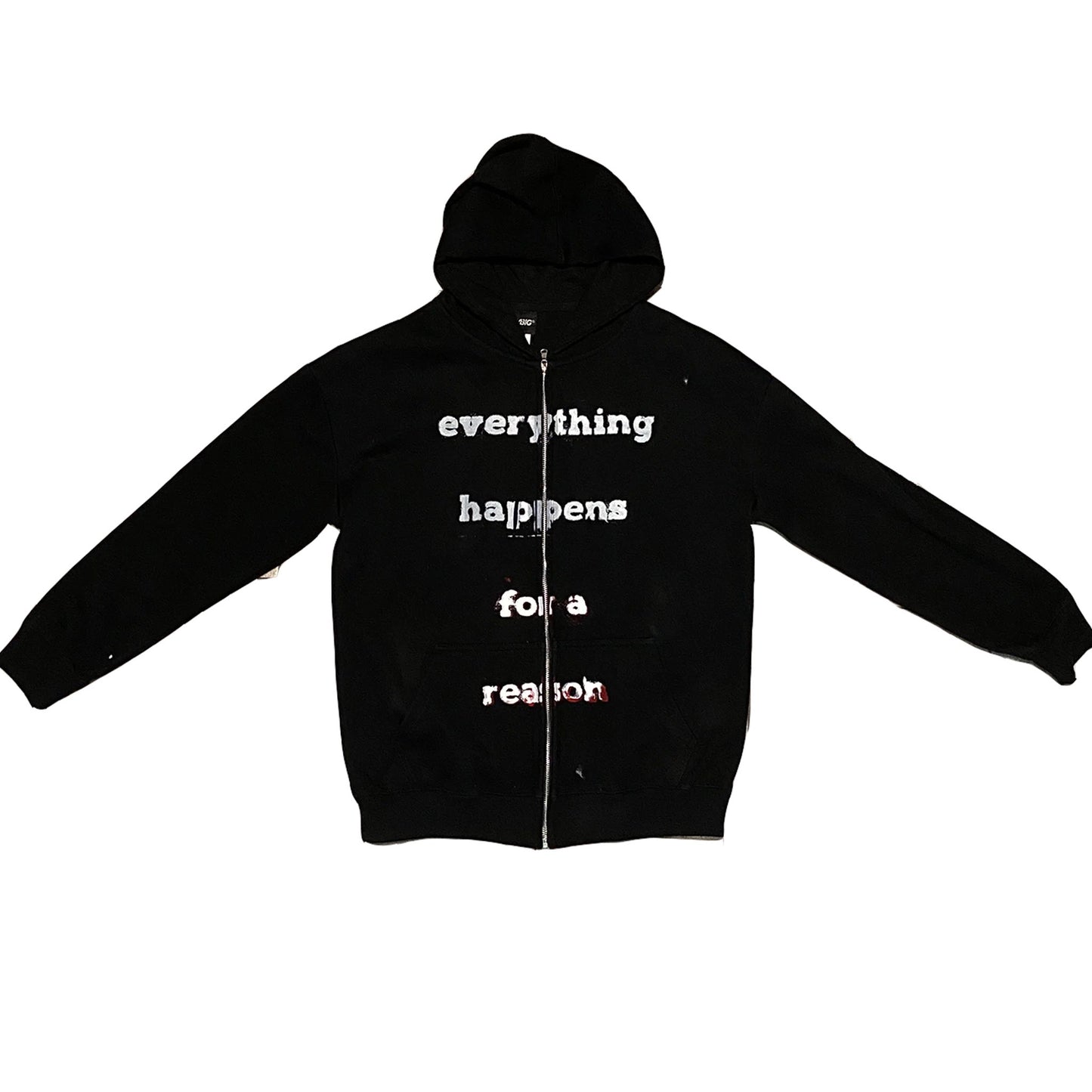 for a reason zip up (black)